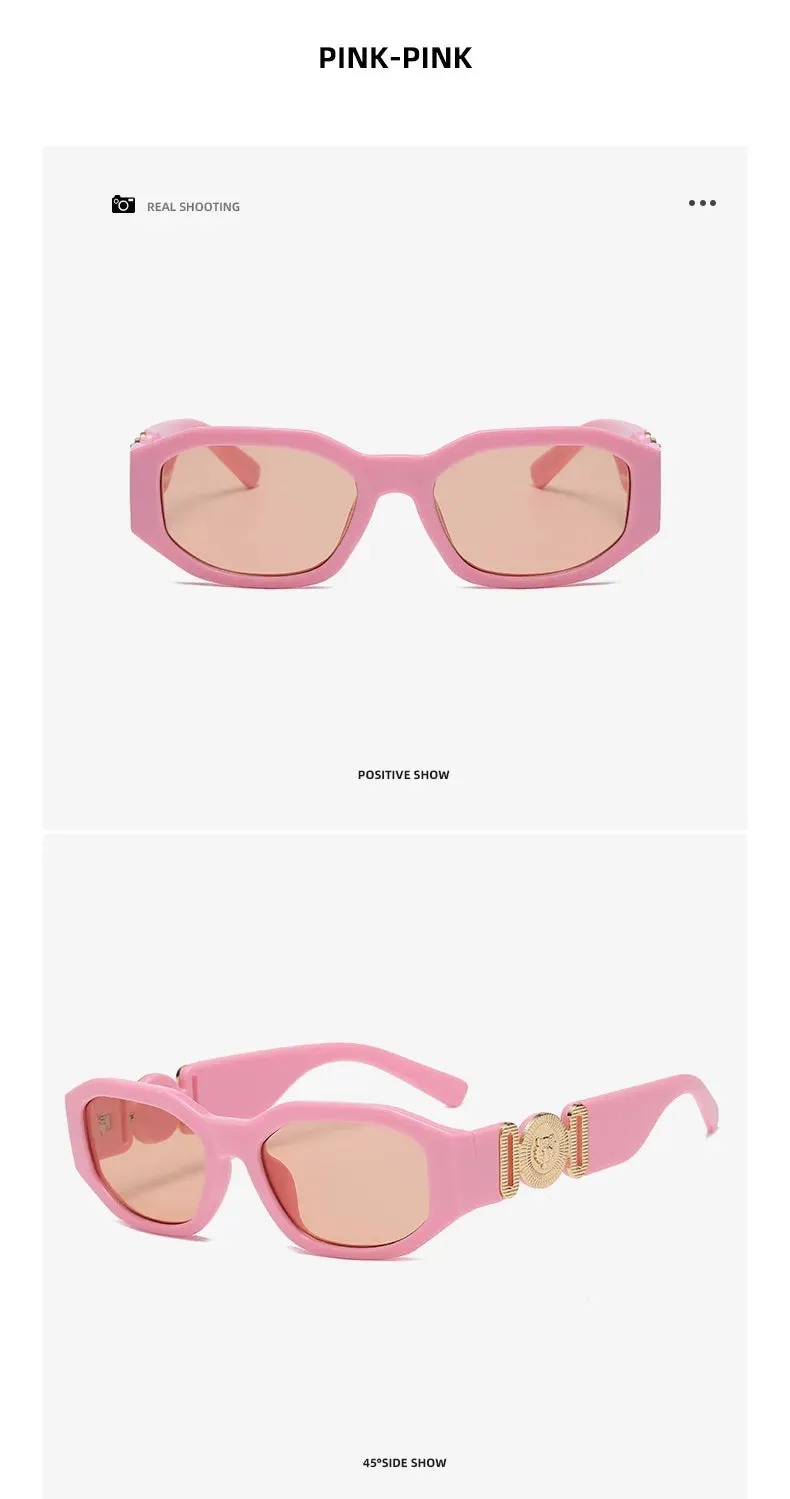 Retro UV400 Rectangle Sunglasses for Men & Women
