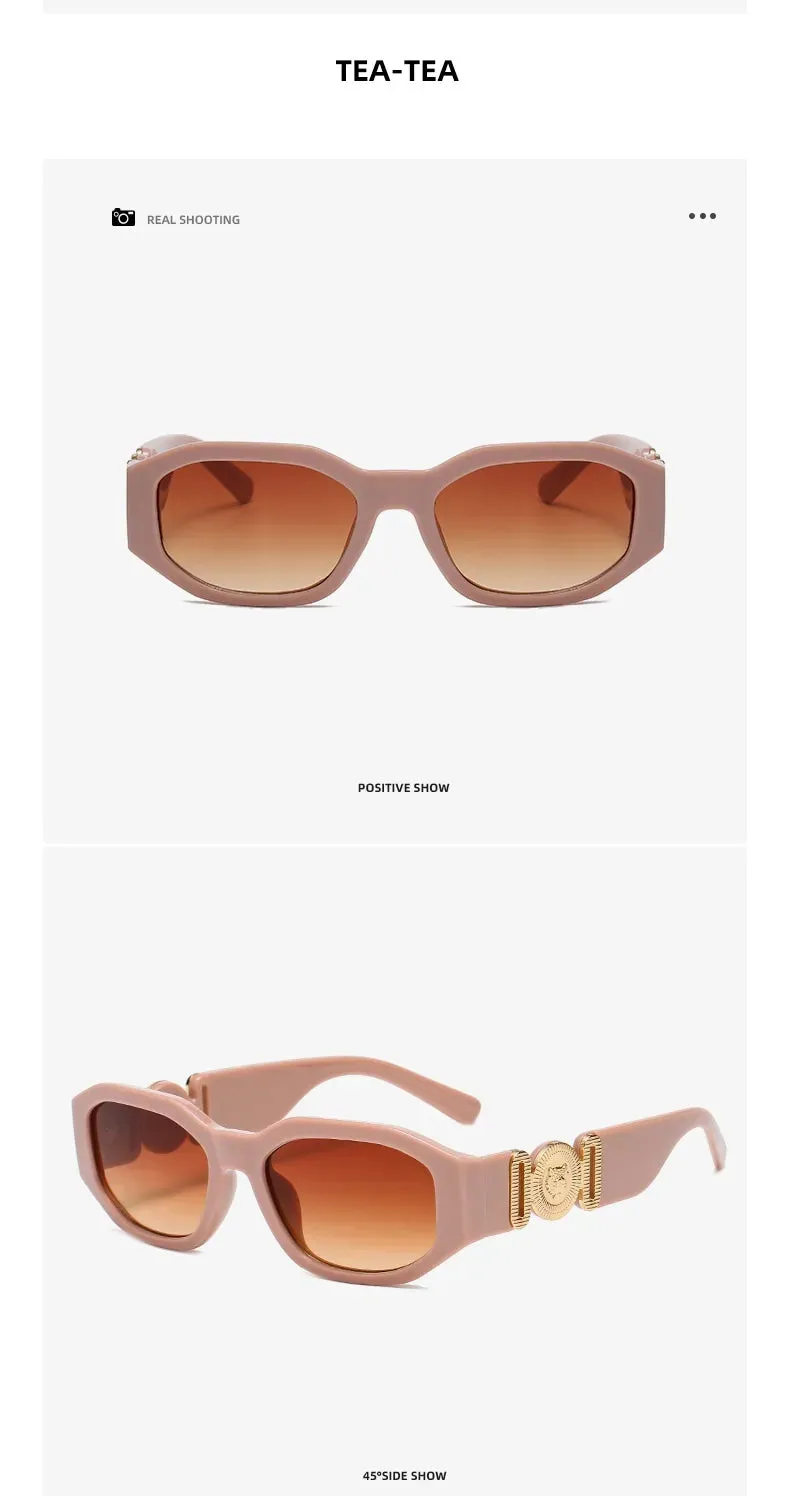Retro UV400 Rectangle Sunglasses for Men & Women