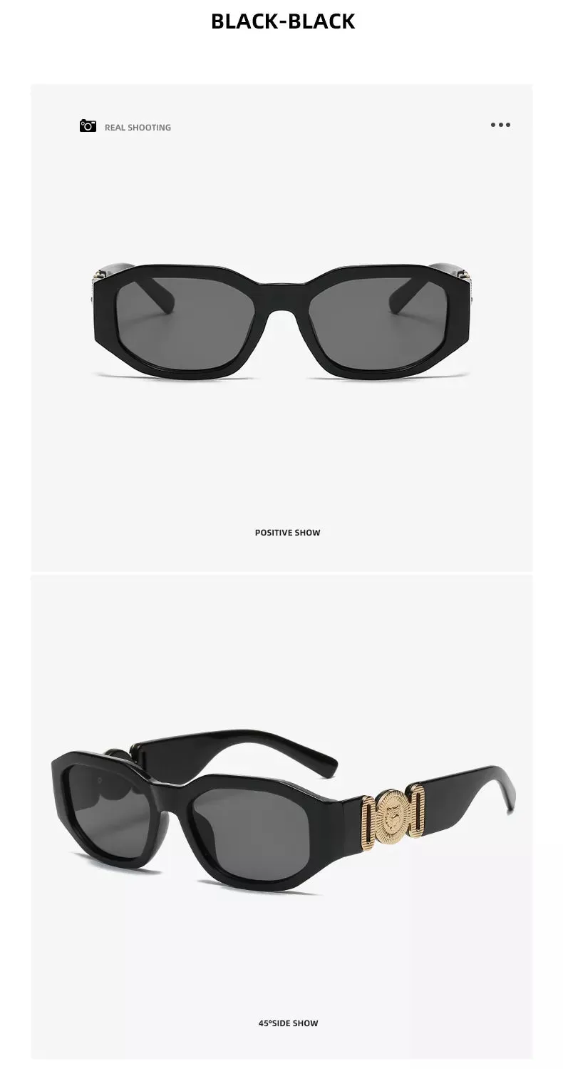 Retro UV400 Rectangle Sunglasses for Men & Women