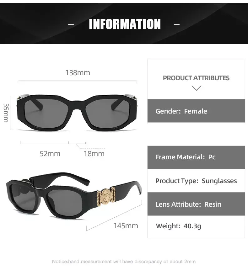 Retro UV400 Rectangle Sunglasses for Men & Women