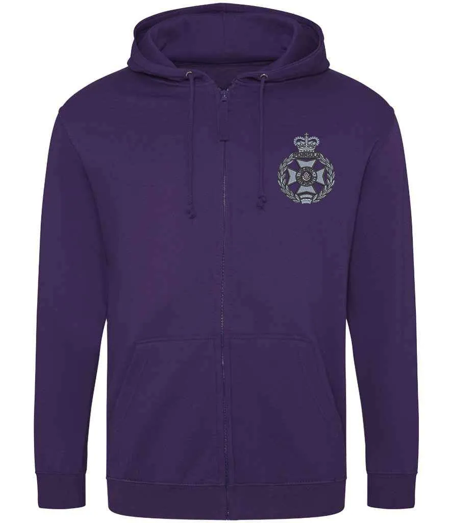 Royal Green Jackets Zipped Hoodie