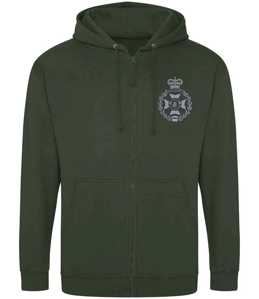 Royal Green Jackets Zipped Hoodie