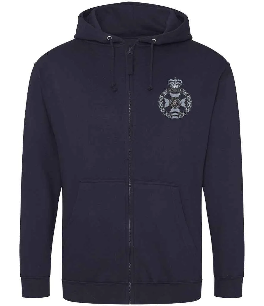 Royal Green Jackets Zipped Hoodie