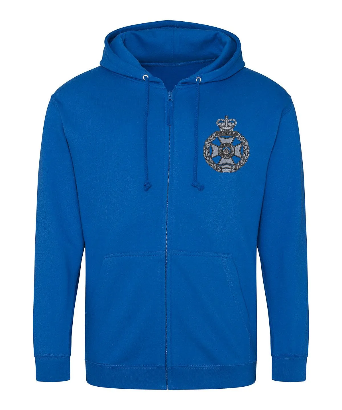 Royal Green Jackets Zipped Hoodie