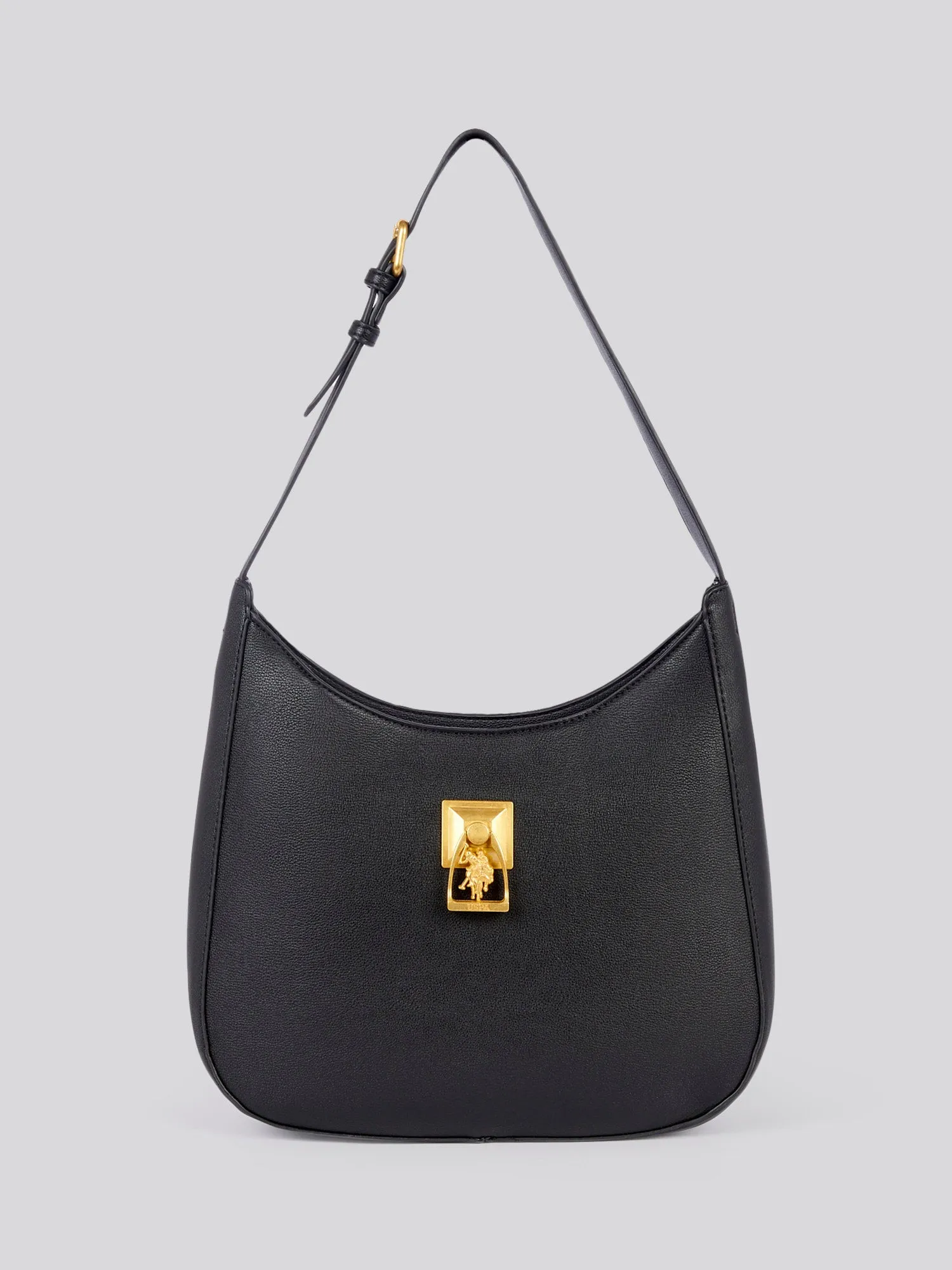U.S. Polo Assn. Womens Earth Hobo Bag in Black