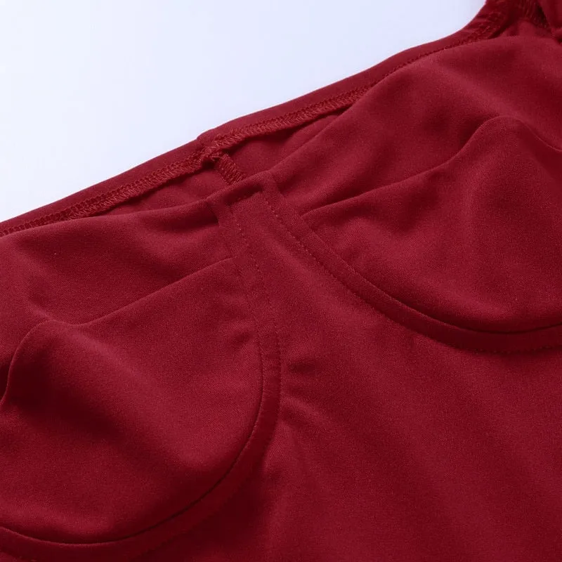 VenusFox Sweetheart Neck High Waist Split Hem Elegant Party Women Midi Dress Bishop Sleeve Autumn Bodycon Ladies Pencil Dresses